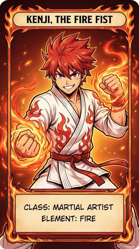 烈焰拳师·健二——3d同人动漫相关推荐角色